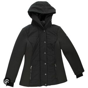 Michael Kors Black Hooded Ski Jacket